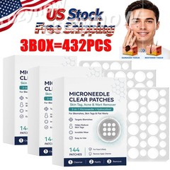 3BOX Microneedle Patches 144pcs, Skin Tag Wart Acne Remover Patches ~US STOCK