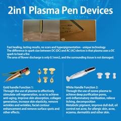 2 in 1 Plasma Ozone Eyelid Lift Anti-Ageing Acne Winkles Facial Plasma Machine