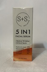 S+S~Sky*Star~5 in 1 Facial Serum~Reduces Wrinkles &Dark Spots~1Fl.oz/30ml~Sealed