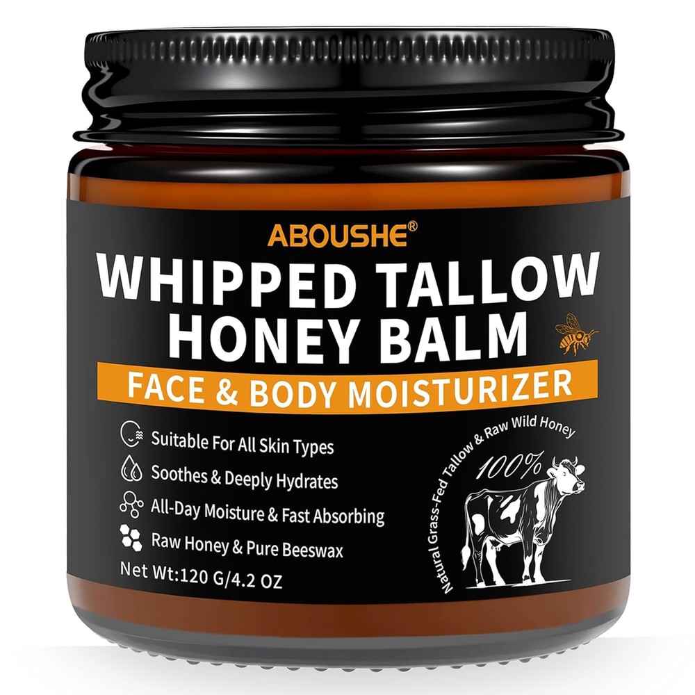 Organic Grass Fed Whipped Beef Tallow 4.2 Fl Oz Skin Care Moisturizer Balm