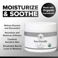 BeeFriendly Organic Penile Health Creme USDA Certified Natural Moisturizer 4oz 2