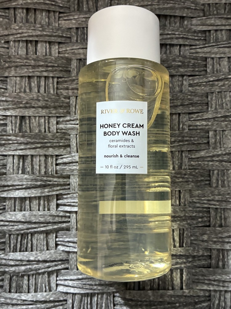 RIVER & ROWE HONEY CREAM BODY WASH CERAMIDES & FLORAL EXTRACTS 10FL OZ NOURISH
