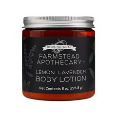 Farmstead Apothecary 100% Plant Based & Vitamin E Oil, 8 Oz (Lemon Lavender)