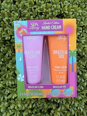 Spa Luxury Limited Edition Brazilian Flora Hand Cream Set 2.8 fl oz, 2 Scents