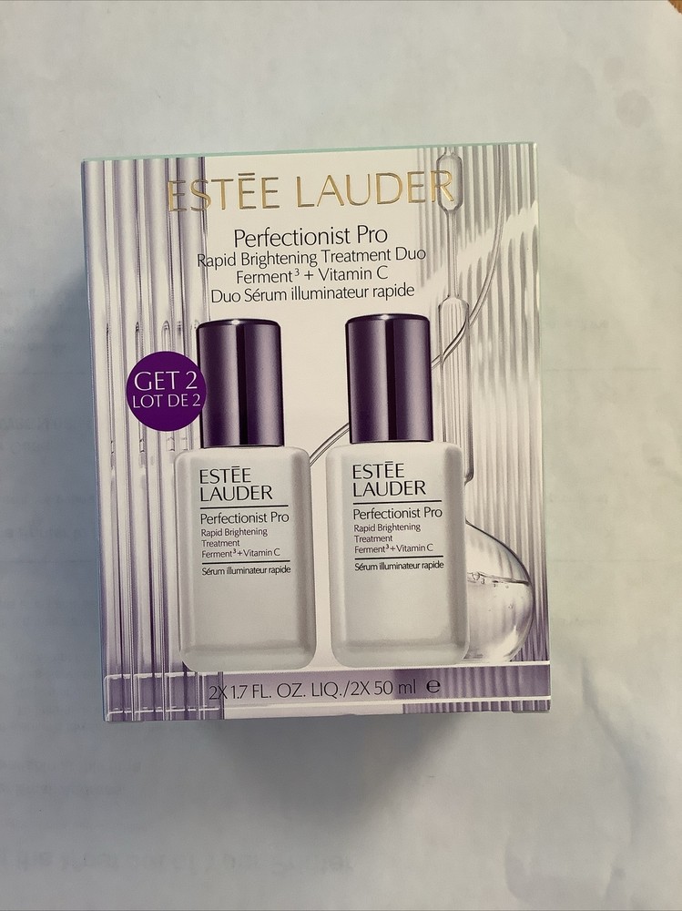 Estee Lauder Perfectionist Pro Duo Rapid Brightening Treatment New 2×1.7fl.oz