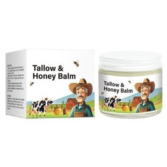 Tallow & Honey Balm，Tallow Face Moisturizer, Beef Tallow E D ideal for Skin HO T