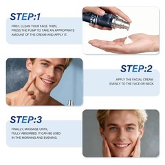 3X Particle Face Cream Men 6 in 1 Anti-Aging Cream Fights Eye Bags Dark Spots