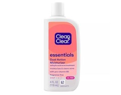 Clean & Clear Dual Action Facial Moisturizer Salicylic Acid Acne 4 oz
