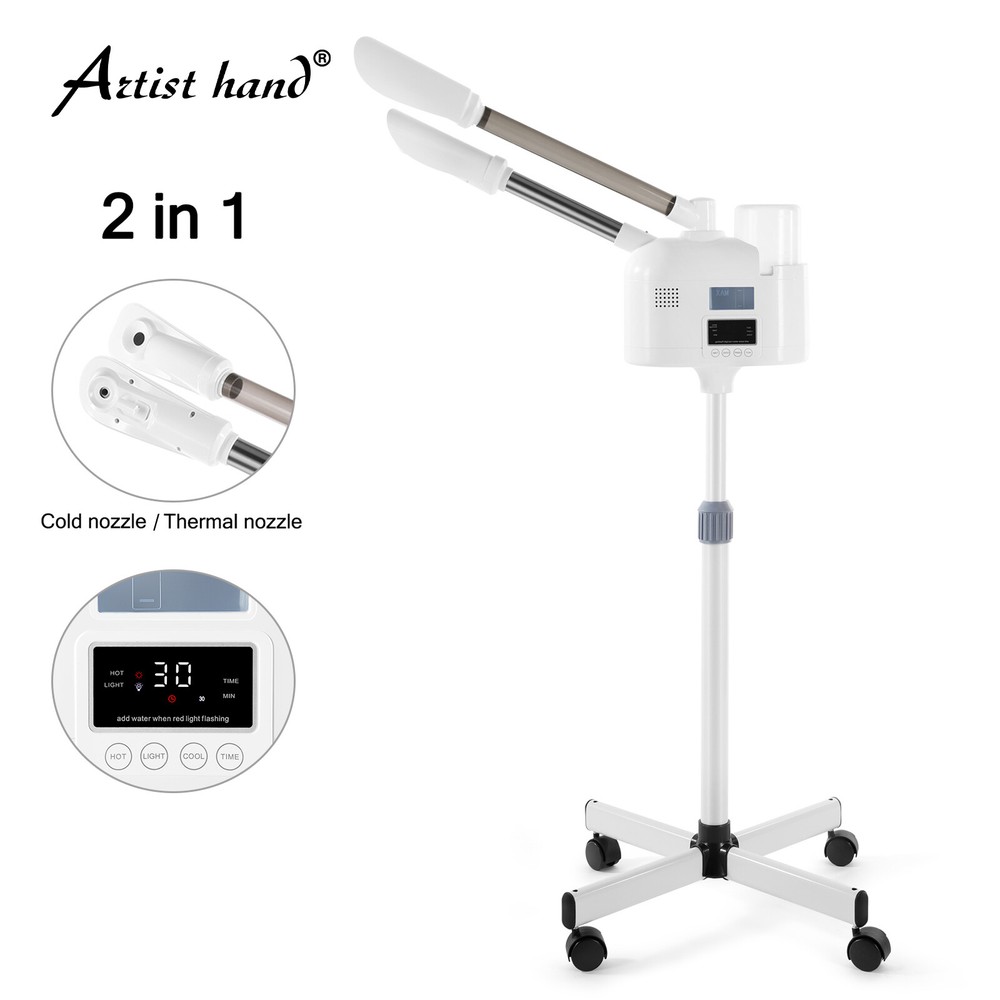 Hot/Cold Spray UV Ozone Facial Steamer Beauty Salon Spa Skin Care w/ LCD Touch