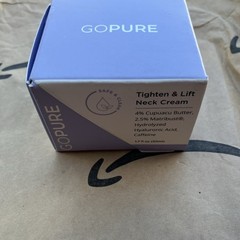 New & Sealed! Go Pure Tighten & Lift Neck Firming Cream 1.7 Oz 50ml Exp.3/2028@E