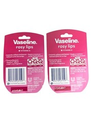 Vaseline Lip Therapy®, Rosy Lips, 2 Pack, 0.25 oz (7 g) Each