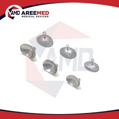 Corneal Eye Shield Stainless Steel S+L+X-l Laser Eye Protector 6 Pcs