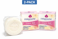Dermaline Aloe Vera & Vitamin E Soap 80g – 2 Bars – Original Formula