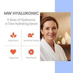 100% Pure Hyaluronic Acid Ultra Hydrating Serum 64 oz + 8 oz, WHOLESALE, BULK HA