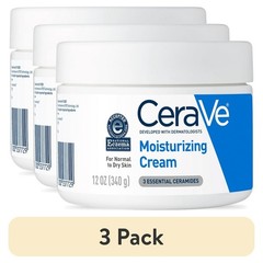 CeraVe Moisturizing Cream Face Body Normal Dry Skin 12oz 3 Pack FREESHIP