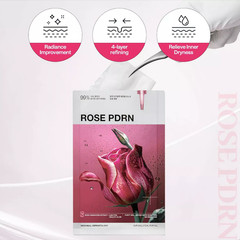 MEDIHEAL Essential Facial Mask – Rose PDRN *3 PCS: Moisturizing & Brightening