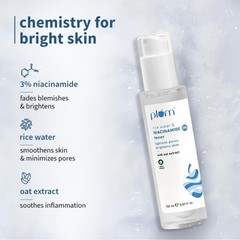 Plum 3% Niacinamide & Rice Water Face Toner Fades Blemishes, Brightens & Smooth