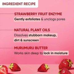 Dot & Key Strawberry Dew Cleansing Balm | For Clean, Smooth & Dewy Skin, 70Ml W0
