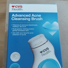 CVS Health Advanced Acne Cleansing Brush Dual-Speed, 2 Heads + Batteries