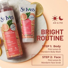 St. Ives Exfoliant Face Scrub – Skin-Brightening 5.07 Fl Oz (Pack of 1), Pink
