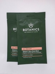 Pack of 2 -Botanics – The Power of Plants – All Bright Vitamin C Glow Sheet Mask
