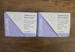 Go Pure Gopure tighten and lift neck cream 2 Jars 1.7 Fl Oz Each