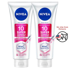 NIVEA Super 10 Vitamin Body Serum SPF15 300ml – 2 Pack | Reduce Dark Spots