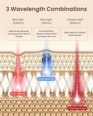 RENPHO Red Light Therapy Mask for Face, 324 LEDs Full Face Coverage Rechargeable