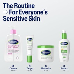 Cetaphil Nourishing Oil to Foam Facial Cleanser for Normal to Dry Skin, up to 24
