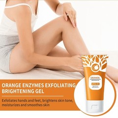 Orange Exfoliating Gel Scrub for Face and Body, Orange Peeling Gel 2 Pack, 2 Flz