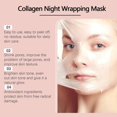 Collagen Night Wrapping Mask Overnight Peel-Off Mask Facial Moisturizing Mask