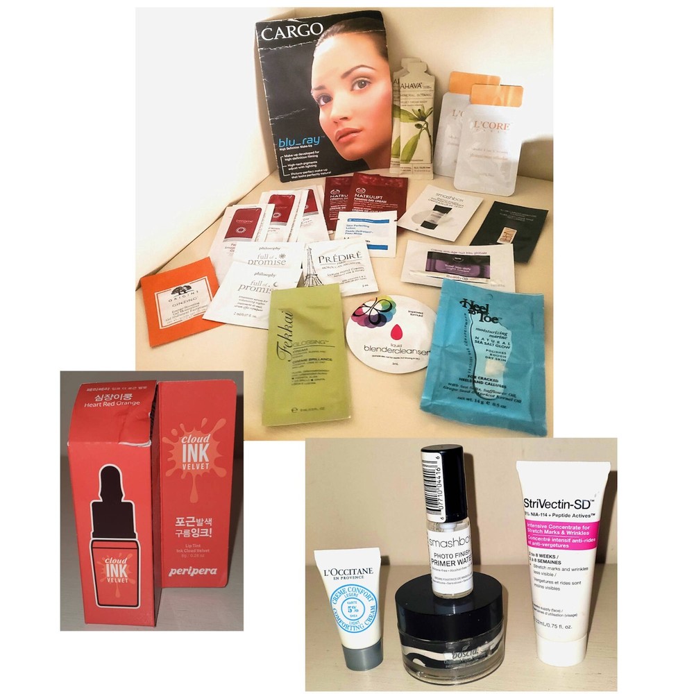 27 Deluxe, Regular Face Skincare Samples StriVectin Smashbox Boscia Nars Ahava