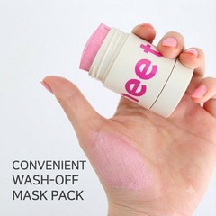 Charmzone teeheehee Beet Clay Mask Stick – Super Vegan Skincare, 5-Min Pore Care