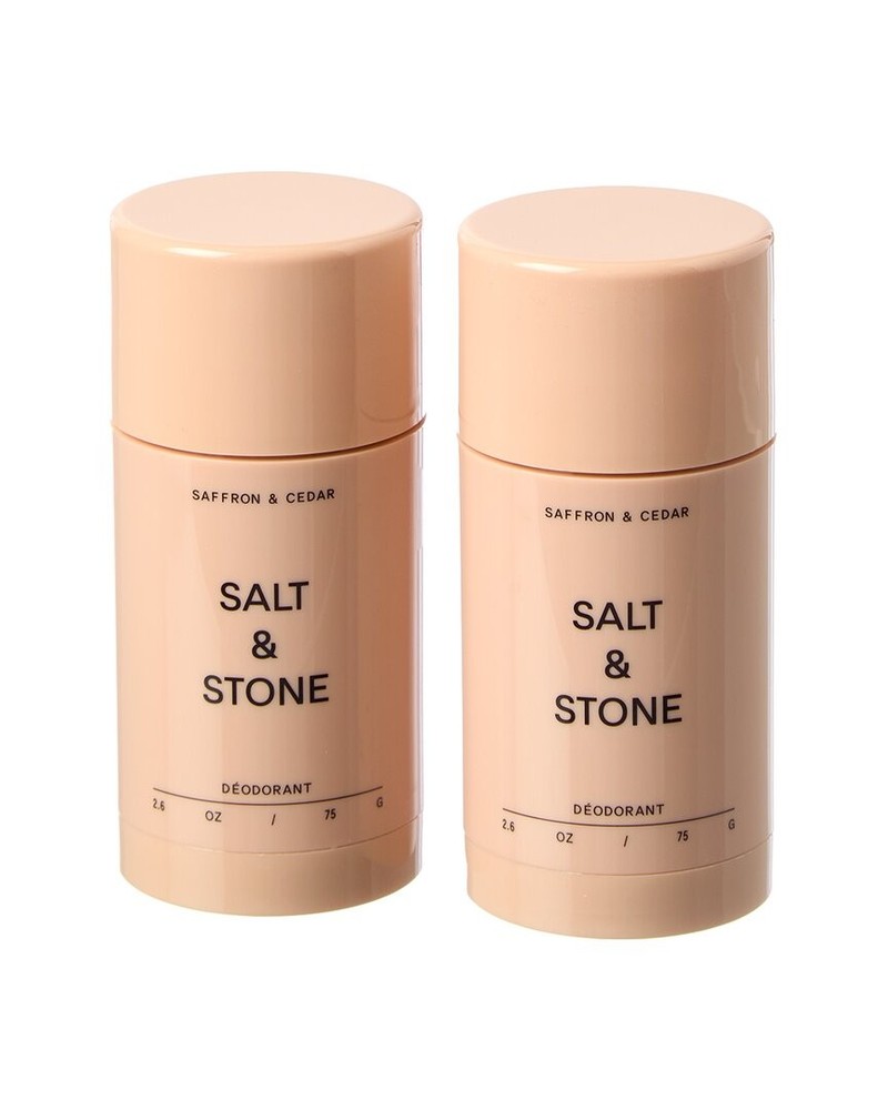 Salt & Stone Unisex 2.6Oz 2Pk Saffron & Cedar Deodorant Duo Women’s