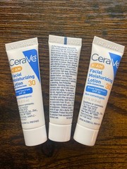 CeraVe Facial Moisturizing Lotion w/ SPF Lot of 75 Sample Sized Tubes in 5 Boxes
