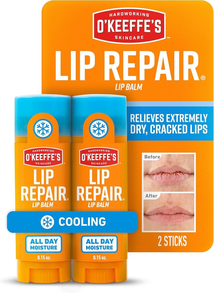 O’Keeffe’s Lip Repair Lip Balm With Cooling Relief for Dry, Cracked Lips – Stick