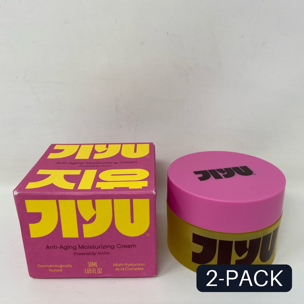 JiYu NAD+ Anti-Aging Moisturizing Cream 50ml Pink/Yellow – 2 PACK