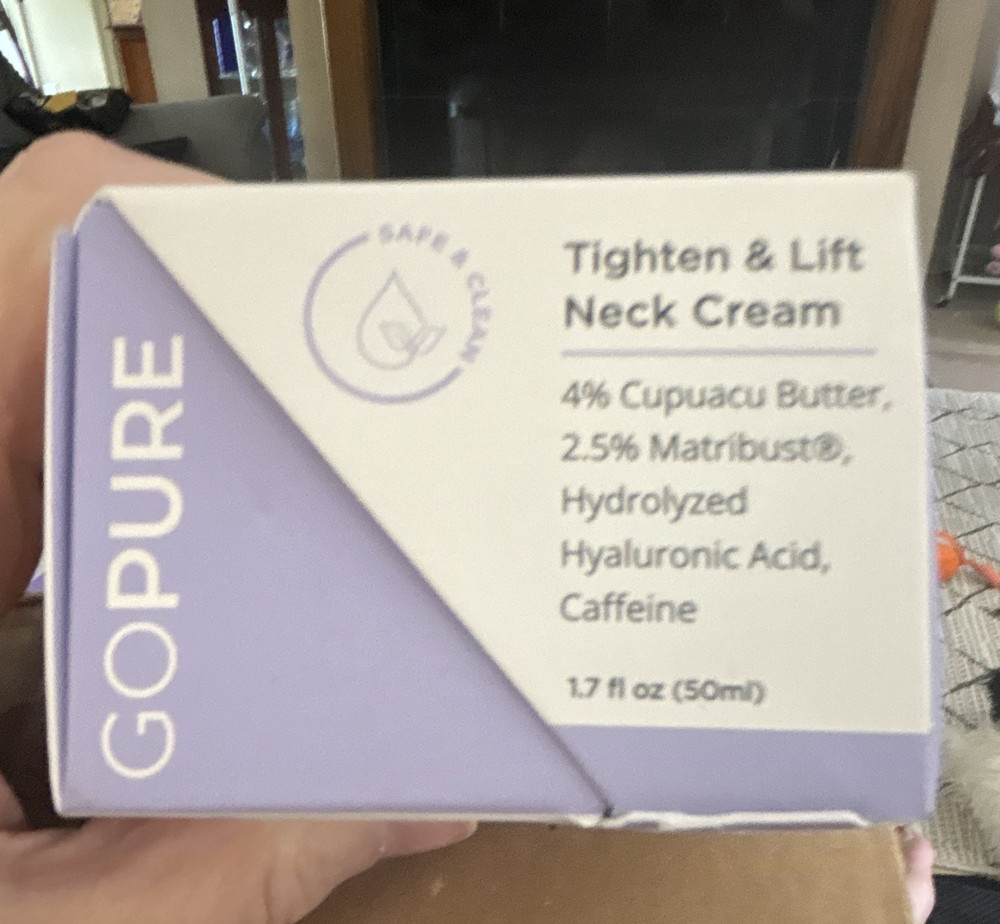 GOPURE Tighten & Lift Neck Cream, Firming & Tightening, 1.7 fl oz (50 ml)