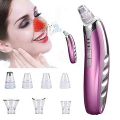 NEW Blackhead Remover Cleaner Blackheads Pore Sucker 6 Suction Probes Purple US