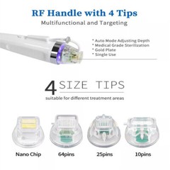Replace Disposable 25/64/10/Nano Pins Plated Cartridge Tips for R F Face Machine