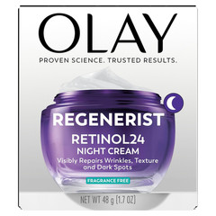 Retinol Night Cream for Women, Anti-Aging Face Moisturizer, Fragrance-Free, Non
