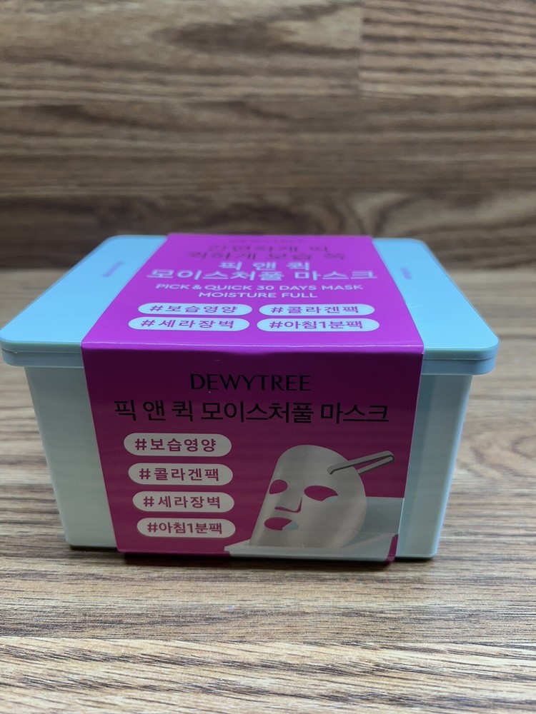 DEWYTREE Moisture Full Pick & Quick 30 Days Mask 30 Sheet Moisturizing K-Beauty