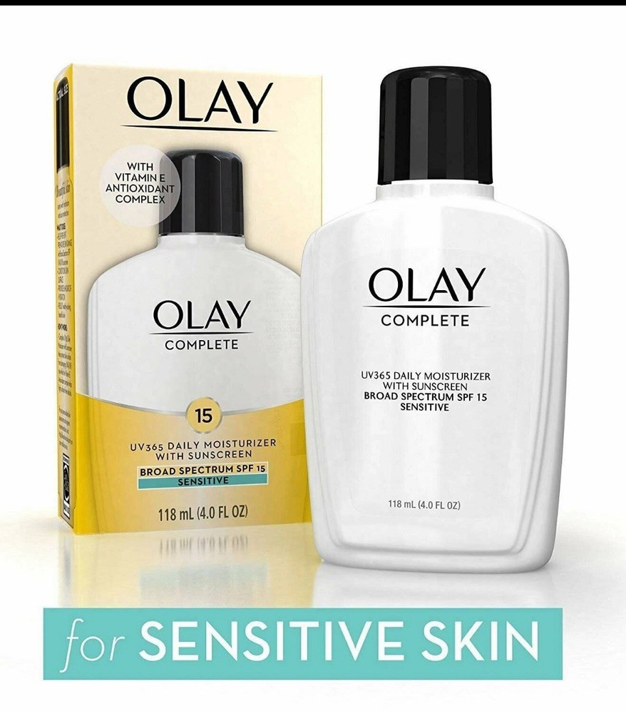 Olay Complete Daily Moisturizer SPF 15 Broad Spectrum Sunscreen Sensitive 4oz