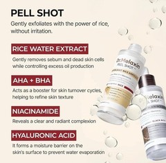 fresh Dr.Melaxin Peel Shot Glow White and Black Rice Ampoule Duo FREE SHIPPING U
