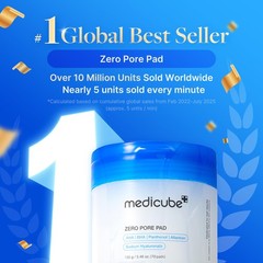 medicube Toner Pads Zero Pore Pad 2.0 | 70 Count (Pack of 1),