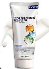 Padoro Triple Acid AHA BHA PHA Exfoliating Hydrating and Texture Refining Gel