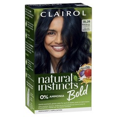 Hair Dye Permanent Color BL28 Blue Black Colibri Ammonia Free Clairol Natural