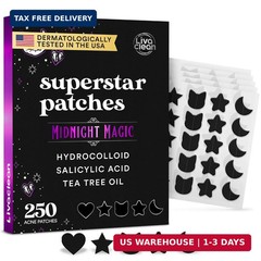 LivaClean 250CT Black Star Pimple Patches for Face – Hello kitty Pimple Patches