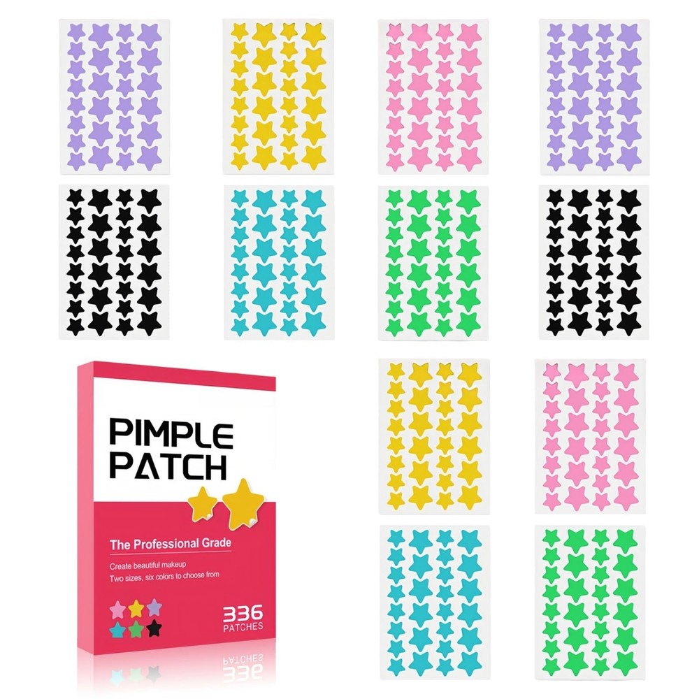 TIKIYOUN Star Pimple Patches for Face Acne 336 Count (Pack of 1)