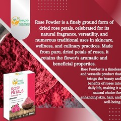 Rose Petal Powder Natural, Chemical Free for 2 Ounce (Pack of 1)